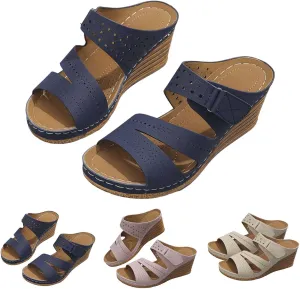 2025 Platform Sandals Women Fashion Wedges Sandals Casual Comfortable Mid Heels Open Toe Espadrilles Summer Flat