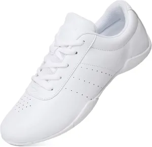 Cheer Shoes Girls White Cheerleading Dance Shoes Athletic Tennis Competition Sport Training Sneakers Youth Lightweight Cheer Shoes