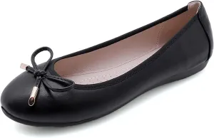 Julymens Women's Cute Bowknot Ballet Flats Comfortable Soft Sole Walking Shoes