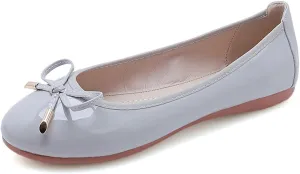 Julymens Women's Cute Bowknot Ballet Flats Comfortable Soft Sole Walking Shoes