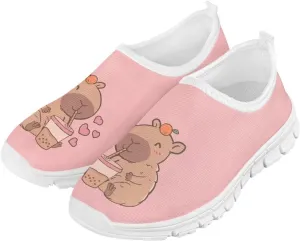 Kids Shoes Girls Casual Shoes Kids Slip On Sneakers Boys Gym Tennis Shoe Lightweight Soft Sole