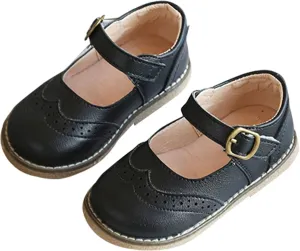 Little Boys Girls Soft Suede Leather Slip On Flat Boat Anti Slip Dress Shoes Wedding Church xford Loafers