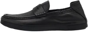 Men's Casual Slip On Leather Loafers Flat Boat Shoes Hand-Stitched Soft Sole Casual Shoes
