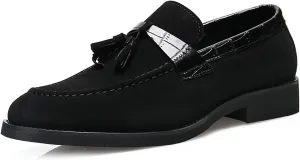 Mens Dress Shoes Loafers Business Classic Suede Tassel Party Wedding Moccasins for Male