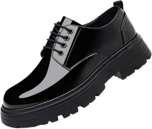 Men's Modern Oxford Dress Shoes - Lightweight Construction with Cushioned Arch Support for All-Day Conferences & Evening Galas