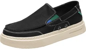 Men's Slip-On Canvas Casual Sneakers - Trendy Lace-Free Style, Lightweight & Easy to Wear for All-Day Activities