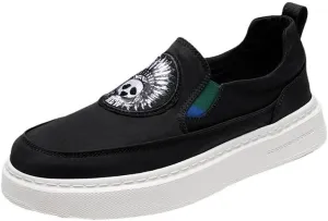 Minimalist Men's Slip-On Canvas Sneakers - Effortless Design for Laid-Back Days, Soft Sole for All-Day Comfort