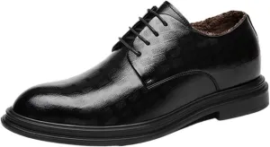 New Men's Business Dress Shoes Breathable Leather Casual Shoes Versatile Soft Sole Elevated Height Casual Wear