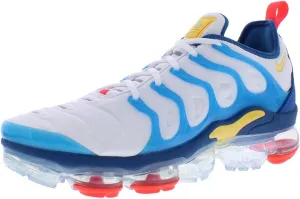 Nike Air Vapormax Plus Men's Shoes (924453-103, White/Neptune Green/Dynamic Yellow)