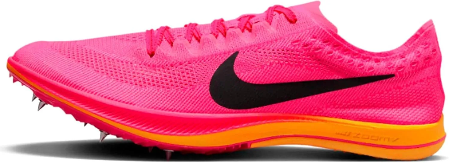 Nike Men's ZoomX Dragonfly Track & Field Distance Spikes, Blue, White, Barely Volt, Hyper Orange, Dynamic Turquoise, Size 15