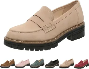 Orthoture Orthopedic Platform Loafers Orthoture-Orthopedic Sole Platform Wide Toe Slip-On Casual Shoes for Women