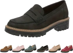 Orthoture Orthopedic Platform Loafers Orthoture-Orthopedic Sole Platform Wide Toe Slip-On Casual Shoes for Women