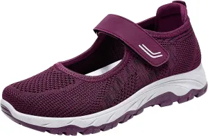 Running Shoes for Men Slip On Sneakers Women Womens Loafers Comfortable Dressy Closed Back Lightweight Breathable Womens Christmas Shoes Round Toe Flats Comfortable
