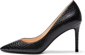 SAMMITOP Women's Pointed Toe Classic Pumps High Heels Slip On Office Party Evening Dress Shoes