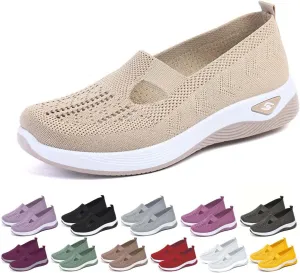 Stanceflex Shoes for Women, Orthopedic All-Day Comfort Sneakers, Stretchy Breathable Slip on Soft Casual Shoes for Women