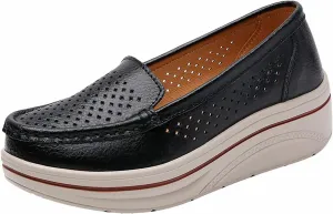 Women Slip On Loafers Comfort Platform Summer Sandals Shoe Business Casual Walking Workout Shoes Beach Vacation Footwear