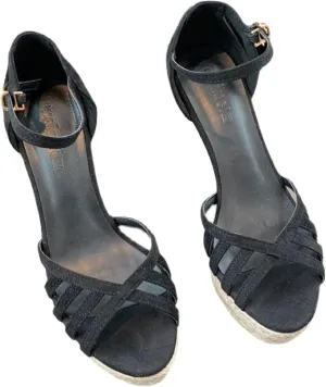 Women's Cute Lace up Wedge Sandals, Comfortable Ankle Lace up Platform Sandals, Casual Summer Canvas Shoes