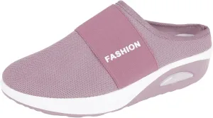 Women's Slip-On Orthopedic Arch Support Backless Mens Tennis Shoes Mesh Breathable Men Casual Shoes Black Platform Sneaker Red Tennis Shoe Casual Loafers