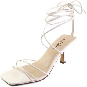 Womens Strappy Lace Up Heeled Sandals