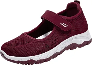 Womens Tennis Shoes Womens Sneakers Wide Width Womens Loafers with Arch Support Flat Heel Closed Toe Christmas Dress Shoes for Women Comfort Cute Casual Slip On Lightweight